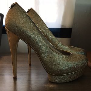 Michael Kors glide on pump glitter sparkle